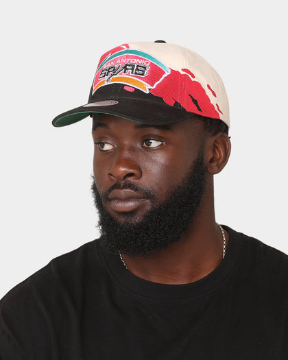 Mitchell & Ness San Antonio Spurs 'Cream Paintbrush' Deadstock Snapback Cream