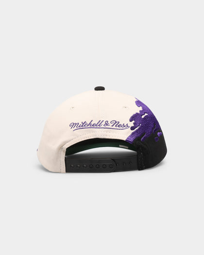 Mitchell & Ness Los Angeles Lakers 'Cream Paintbrush' Deadstock Snapback Cream