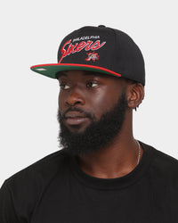 Mitchell & Ness Philadelphia 76ers 'Team Script 2.0 Hardwood Classics' Fitted Black