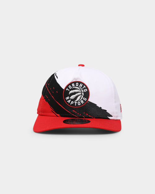 New Era Toronto Raptors Paint Stripe Old Golfer Snapback Paint Brush/Kelly Green/Red