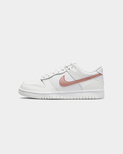 Nike Kids' Nike Dunk Low "White Pink" White/Metallic Red