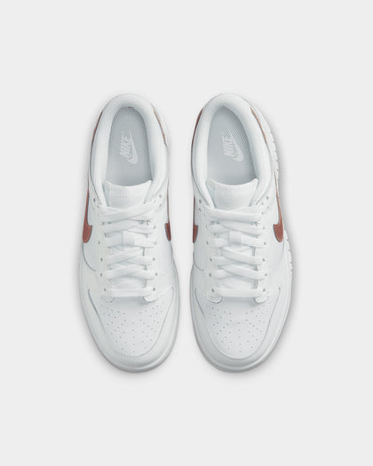 Nike Kids' Nike Dunk Low "White Pink" White/Metallic Red