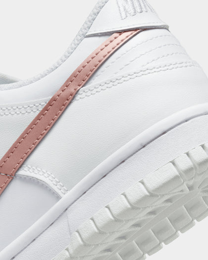 Nike Kids' Nike Dunk Low "White Pink" White/Metallic Red