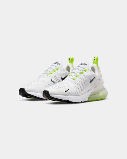 Nike Women's Air Max 270 White/Black/Light Bone/Ghost Green