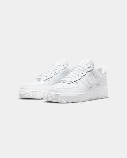 Nike Women's Air Force 1 '07 SE White/White/Metallic Silver/Black