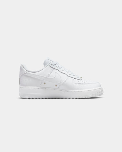 Nike Women's Air Force 1 '07 SE White/White/Metallic Silver/Black