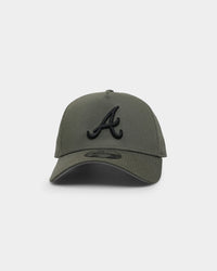 New Era Atlanta Braves 'Olive/Black' 9FORTY A-Frame Snapback Olive/Black