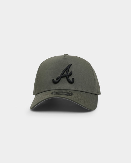 New Era Atlanta Braves 'Olive/Black' 9FORTY A-Frame Snapback Olive/Black