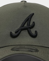 New Era Atlanta Braves 'Olive/Black' 9FORTY A-Frame Snapback Olive/Black