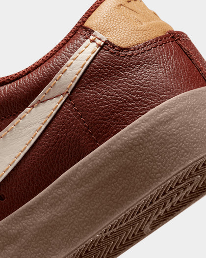 Nike Blazer Low '77 EMB "Inspected By Swoosh" Oxen Brown/Pearl White-Elemental Gold