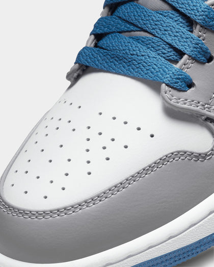 Jordan Air Jordan 1 Mid "True Blue" Cement Grey/White-Blue