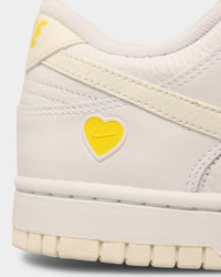 Nike Women's Dunk Low "Yellow Heart" White/Sail-Optic White