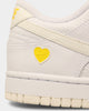 Nike Women's Dunk Low "Yellow Heart" White/Sail-Optic White