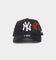 New Era Kids' New York Yankees 'Rose Emblem' 9FORTY A-Frame Snapback Black/Rose