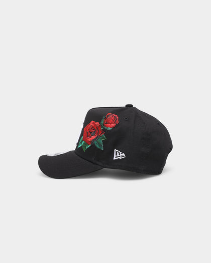 New Era Kids' New York Yankees 'Rose Emblem' 9FORTY A-Frame Snapback Black/Rose