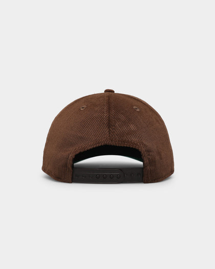 New Era Cleveland Browns 'OG Team Coloured Cord' Script Old Golfer Snapback Brown