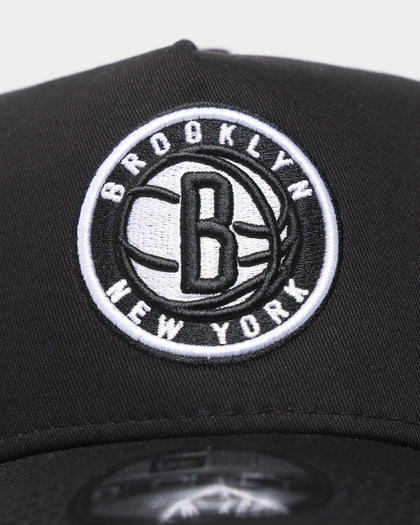 New Era Brooklyn Nets 'Rose Emblem' 9FORTY A-Frame Snapback Black/Rose