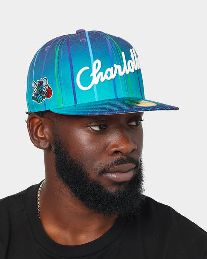 New Era Charlotte Hornets 'NBA Authentics City Edition' Pinstripe 59FIFTY Fitted Turquoise