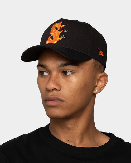 New Era Seattle Mariners 'Flamin' Hot' 9FORTY A-Frame Snapback Black/Flame