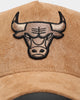 New Era Chicago Bulls 'Winter Wheat Suede' 9FORTY K-Frame Strapback Wheat