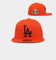 New Era Los Angeles Dodgers 'Pumpkin Orange' 59FIFTY Fitted Orange