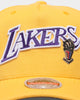 Mitchell & Ness Los Angeles Lakers 'Champ Patch' Classic Red Snapback Yellow