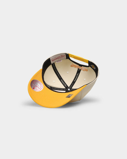 Mitchell & Ness Los Angeles Lakers 'Vintage Cream' Pro Crown Snapback Cream