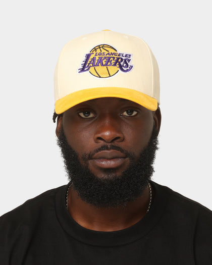 Mitchell & Ness Los Angeles Lakers 'Vintage Cream' Pro Crown Snapback Cream