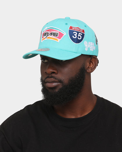 Mitchell & Ness San Antonio Spurs 'Highway' Pro Crown Snapback Dark Teal