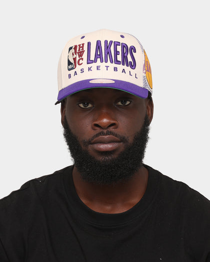 Mitchell & Ness Los Angeles Lakers '90s Training Camp' Pro Crown Snapback Cream