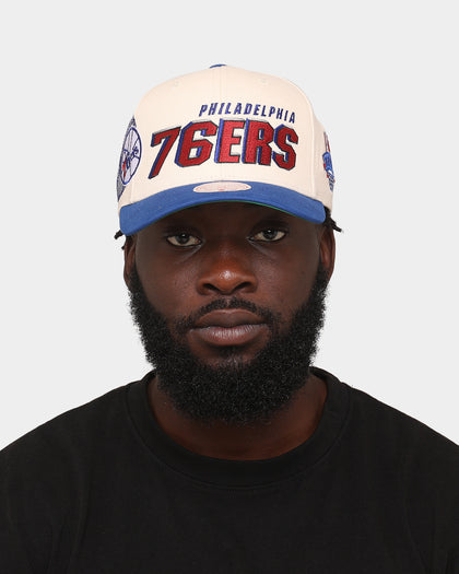 Mitchell & Ness Philadelphia 76ers '96 Draft' Pro Crown Snapback Off White