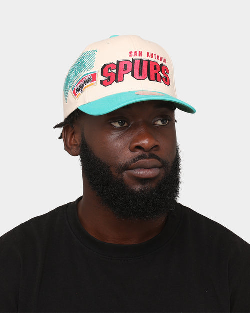 Mitchell & Ness San Antonio Spurs '96 Draft' Pro Crown Snapback Off White