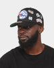 Mitchell & Ness Philadelphia 76ers 'Hand Drawn Doodle' Pro Crown Snapback Black