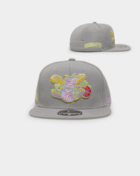 Mitchell & Ness Charlotte Hornets 'Til Dawn' Fitted Grey
