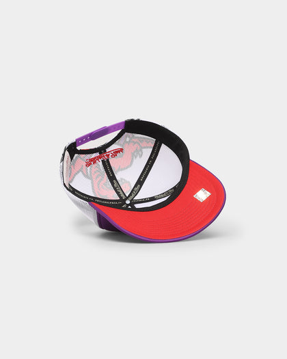 Mitchell & Ness Toronto Raptors 'NBA Off The Backboard' Trucker Snapback Purple