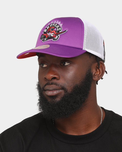 Mitchell & Ness Toronto Raptors 'NBA Off The Backboard' Trucker Snapback Purple