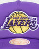 Mitchell & Ness Los Angeles Lakers 'NBA Off The Backboard' Trucker Snapback Purple