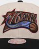 Mitchell & Ness Philadelphia 76ers 'Wool Blend' Snapback Vintage White