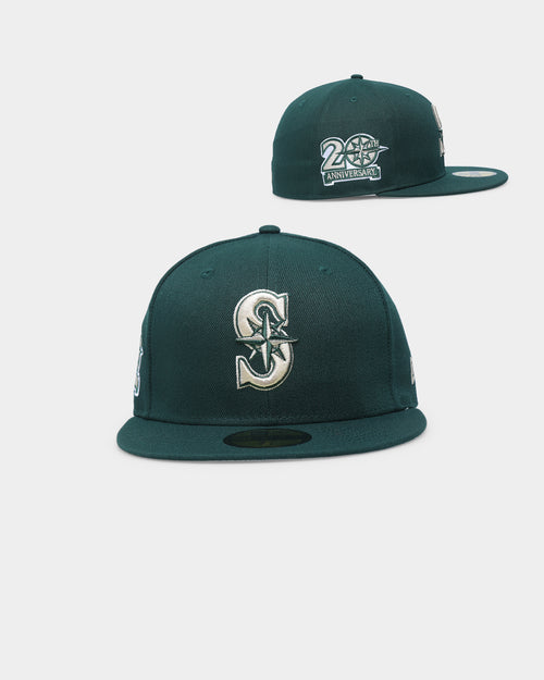 New Era Seattle Mariners 20th Anniversary "Green & Cream" 59FIFTY Fitted Dark Green
