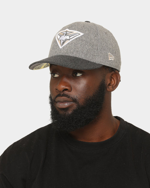 New Era Essendon Bombers 'Melton Wool Cap' AFL '22 59FIFTY Low Profile Fitted Dark Grey