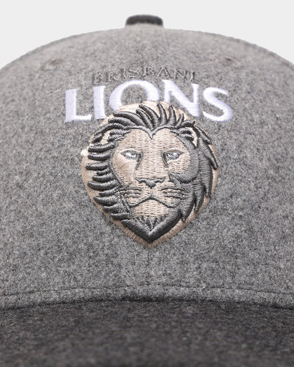New Era Brisbane Lions 'Melton Wool Cap' AFL '22 59FIFTY Low Profile Fitted Dark Grey
