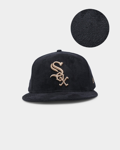 New Era Chicago White Sox Black Tan Suede 59FIFTY Fitted Black/Tan