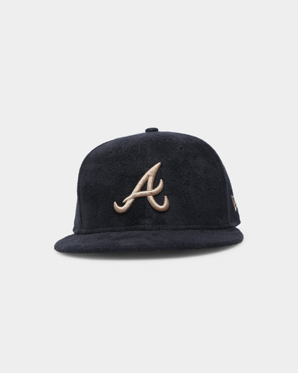 New Era Atlanta Braves Black Tan Suede 59FIFTY Fitted Black/Tan