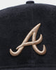 New Era Atlanta Braves Black Tan Suede 59FIFTY Fitted Black/Tan