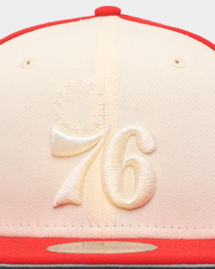 New Era Philadelphia 76ers 'Tonal Two-Tone' 59FIFTY Fitted Light Beige