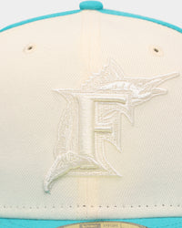 New Era Florida Marlins 'Tonal Two-Tone' 59FIFTY Fitted Light Beige