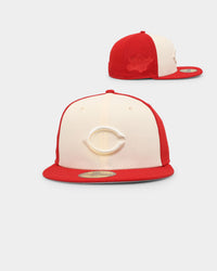New Era Cincinatti Reds 'Tonal Two-Tone' 59FIFTY Fitted Light Beige