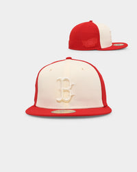 New Era Boston Red Sox 'Tonal Two-Tone' 59FIFTY Fitted Light Beige
