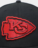 New Era Kansas City Chiefs "Scarlet Bottom" 59FIFTY Fitted Black/Scarlet