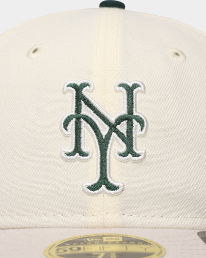 New Era New York Mets 'Chrome White Dark Green' 59FIFTY Retro Crown Fitted Chrome White Dark Green